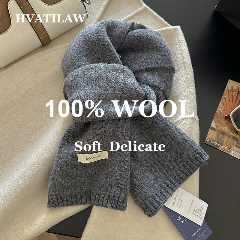 Wool Scarf Men - %100 Yün Eşarp Kadın Erkek Düz