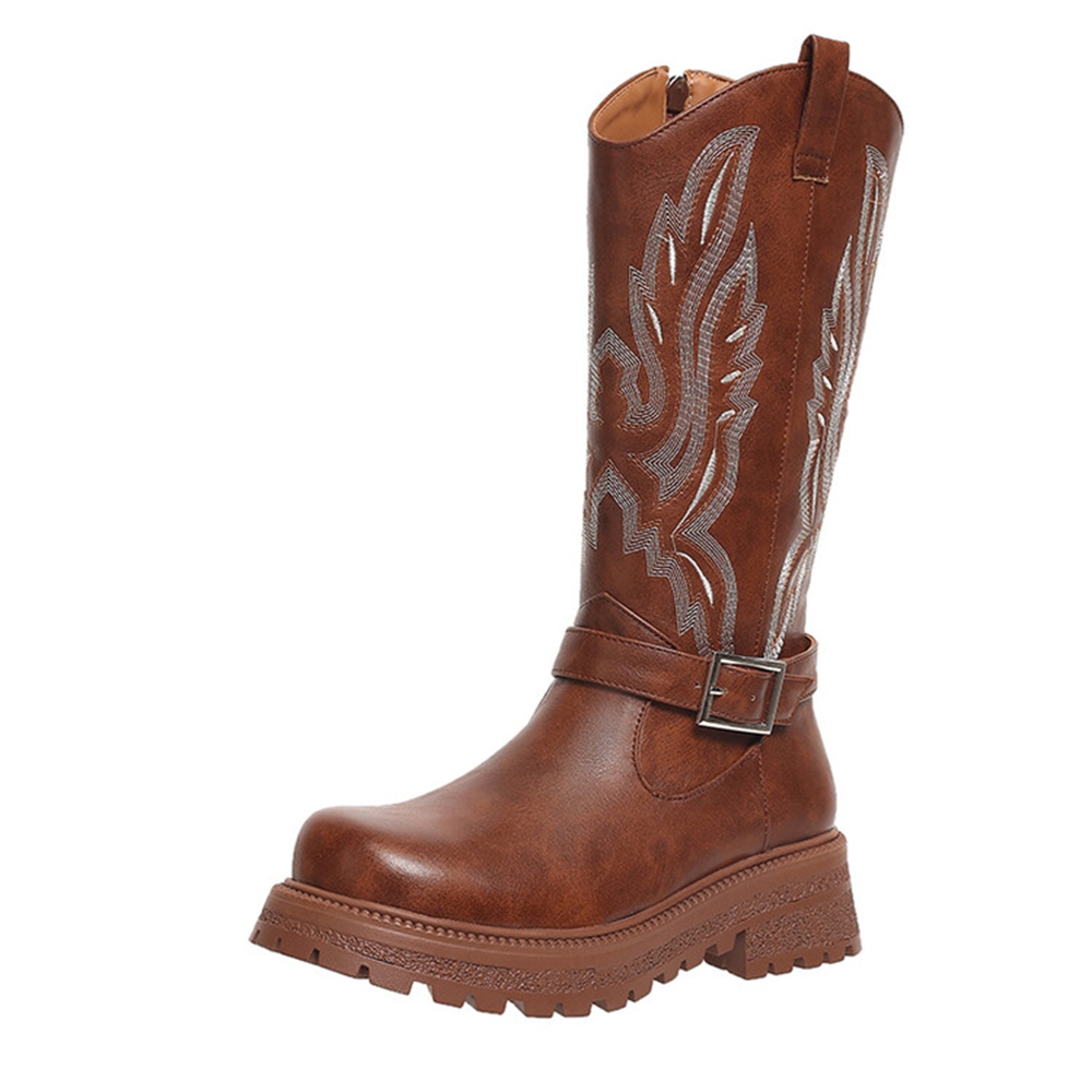 Waterproof Winter Boot - Kadın Diz Yüksek Çizmeler Kalın Topuk