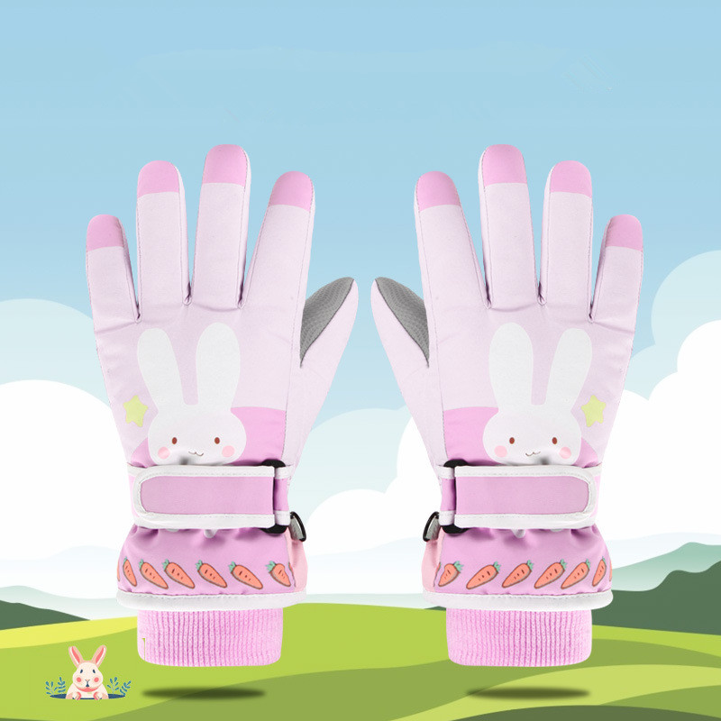 Snow Glove Insulated - Çocuklar Kış Kar Kayak Eldivenleri, Su