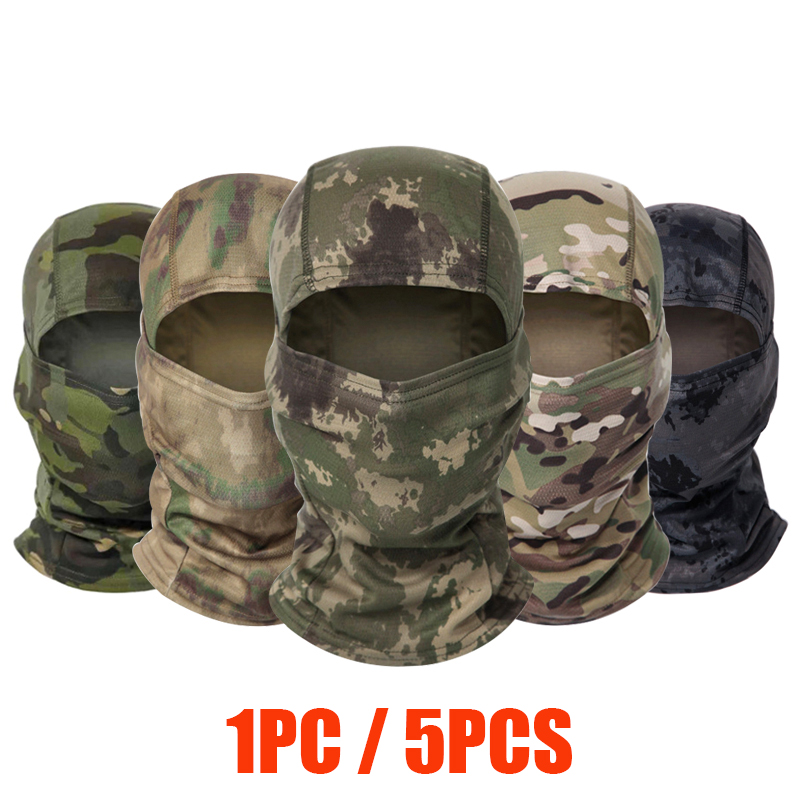 Balaclava Ski Mask - 1 adet/5 adet esnek nefes alabilen