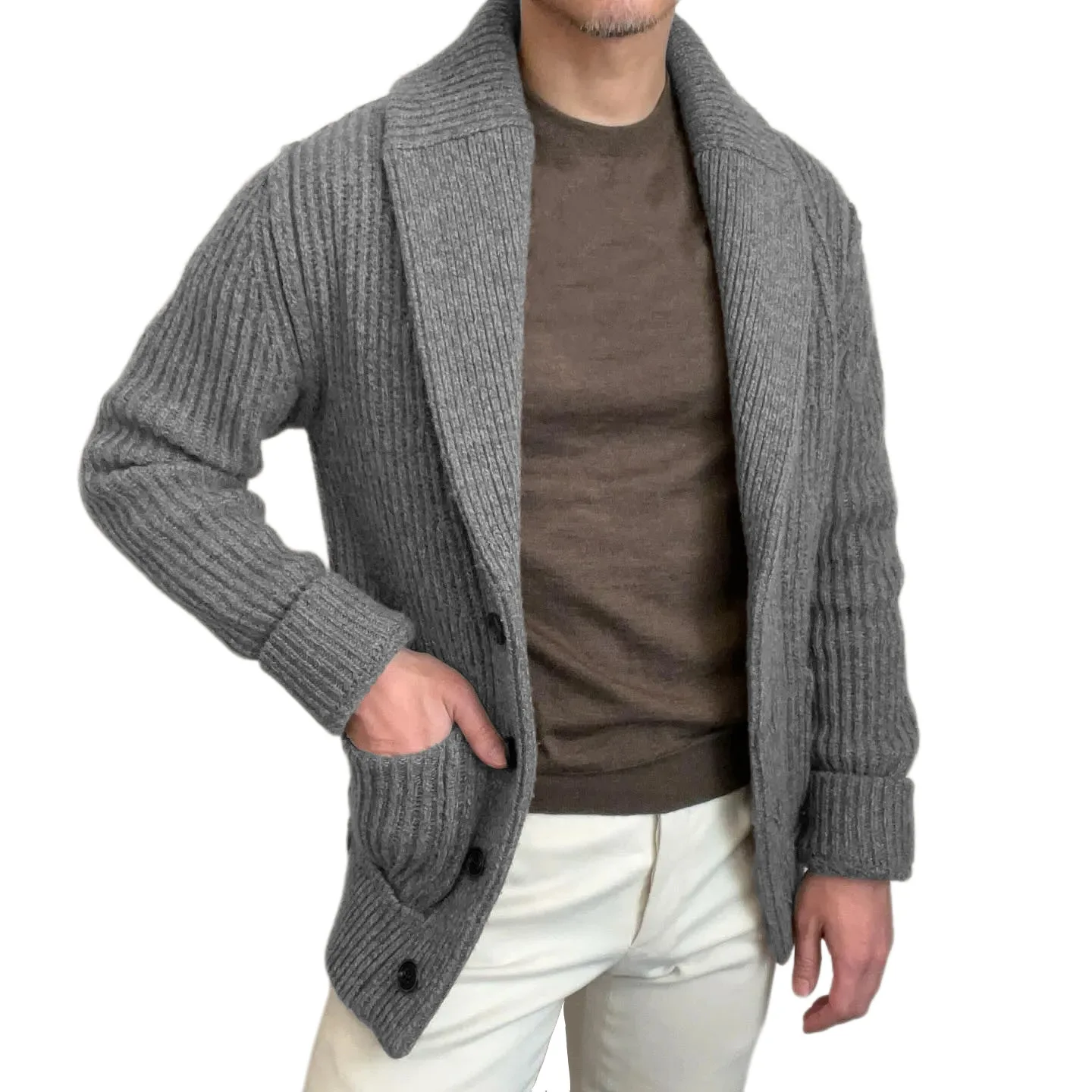 Erkek Kazak Hırka Yaka Uzun Ko - Down Jacket Packable incelemesi ve fiyatı