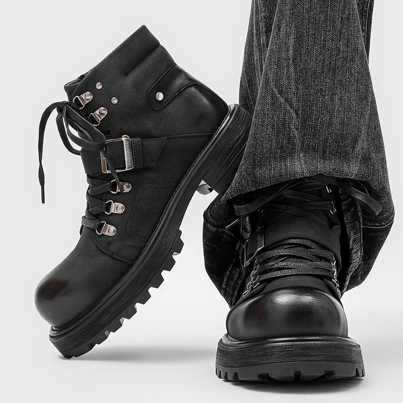 Marka Erkek Deri Çizmeler Moto - Waterproof Winter Boot incelemesi ve fiyatı