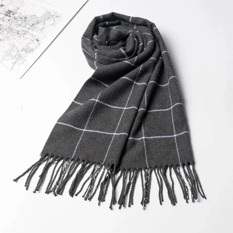 2024 Yeni Kış Erkek Eşarp Sıca - Wool Scarf Men incelemesi ve fiyatı